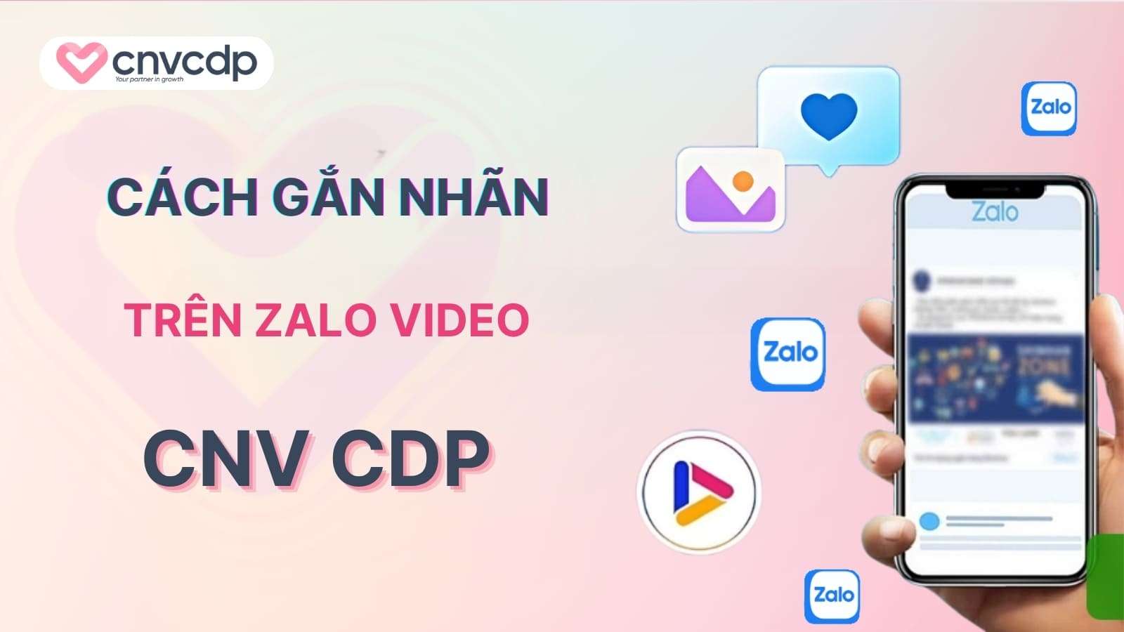Cach gan nhan tren Zalo Video