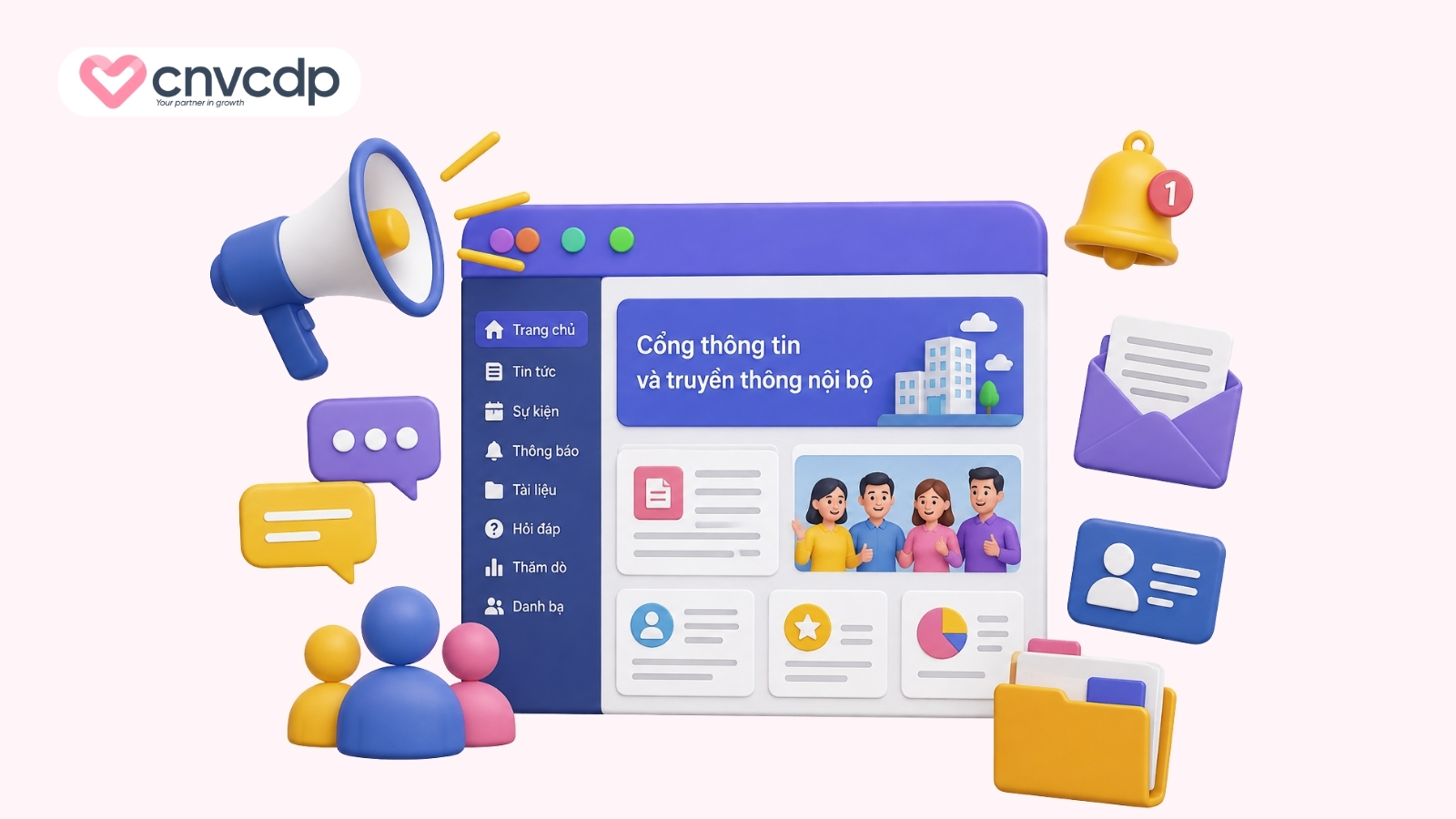 Mô hình B2E là gì? Tìm hiểu lợi ích và cách thức hoạt động 6 Cổng thông tin và truyền thông nội bộ