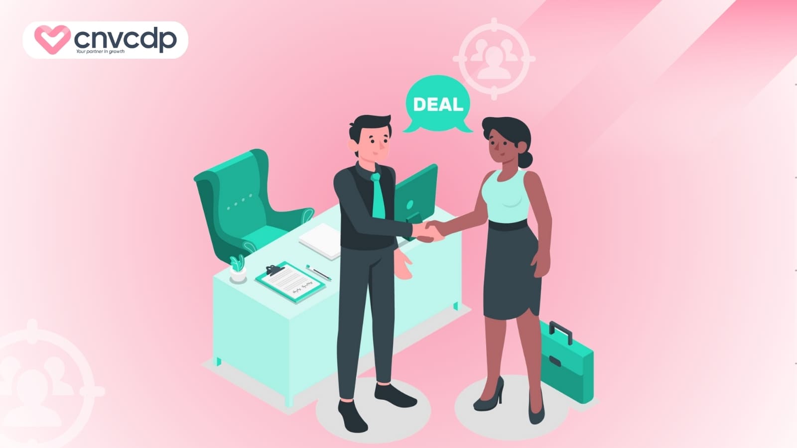 Chuan bi va chao mung khach hang