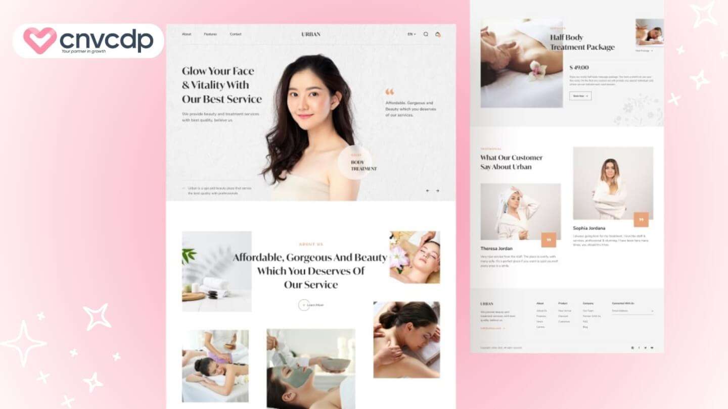 Landing page my pham lam dep