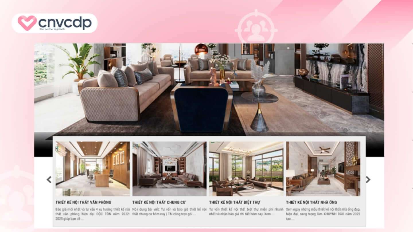 Tổng hợp mẫu Landing Page nội thất đẹp, thu hút khách tiềm năng hiệu quả 12 Luu y khi trien khai mau landing page noi that