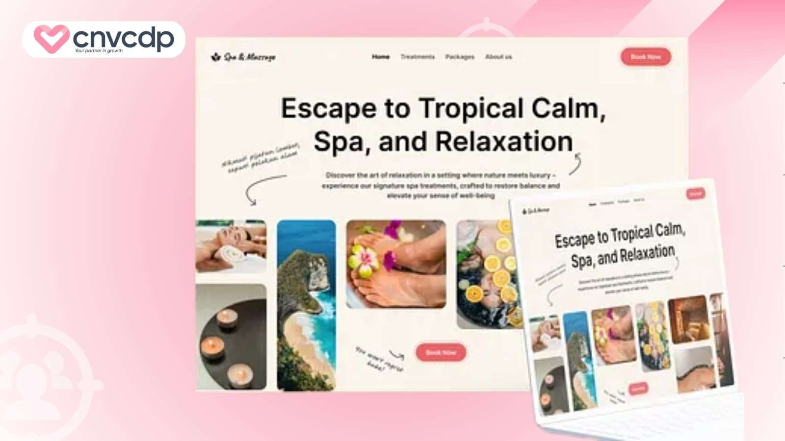 Mau Landing Page Spa Detox Cham soc da chuyen sau