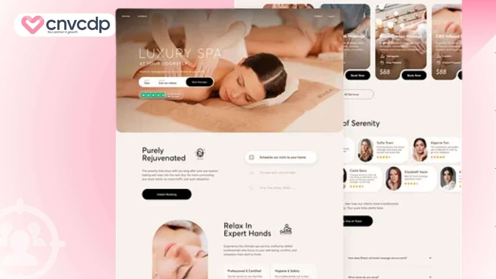 Mau Landing Page Spa cao cap