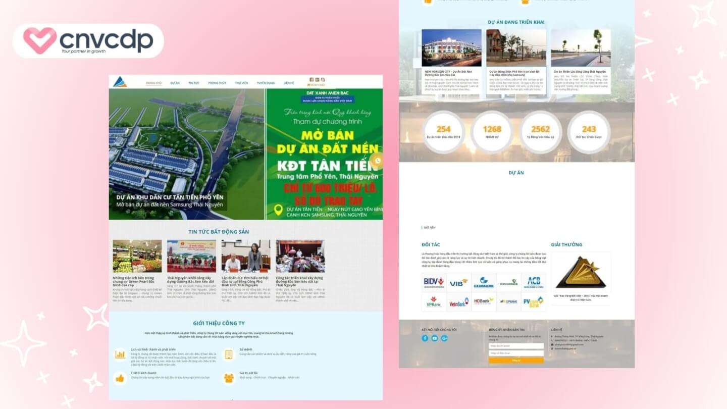 Mẫu Landing Page bán hàng đẹp, chuyên nghiệp, thu hút khách tiềm năng 9 Mau Landing Page ban hang nganh bat dong san
