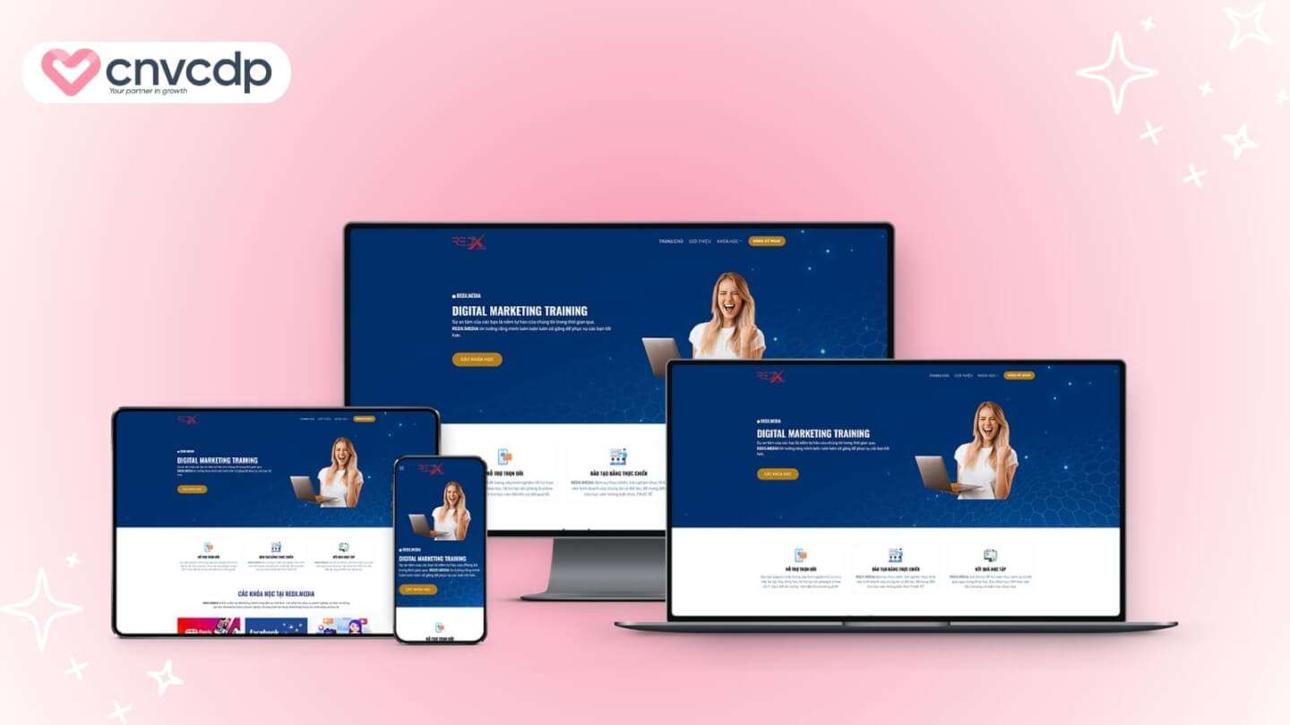 Mẫu Landing Page bán hàng đẹp, chuyên nghiệp, thu hút khách tiềm năng 7 Mau Landing Page ban khoa hoc Online