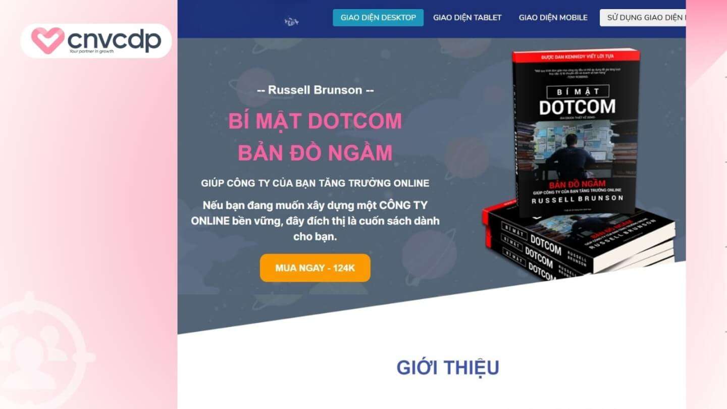 Mẫu Landing Page ngành giáo dục chuyên nghiệp giúp tăng chuyển đổi mạnh mẽ 9 Mau Landing Page ban tai lieu Ebook giao duc
