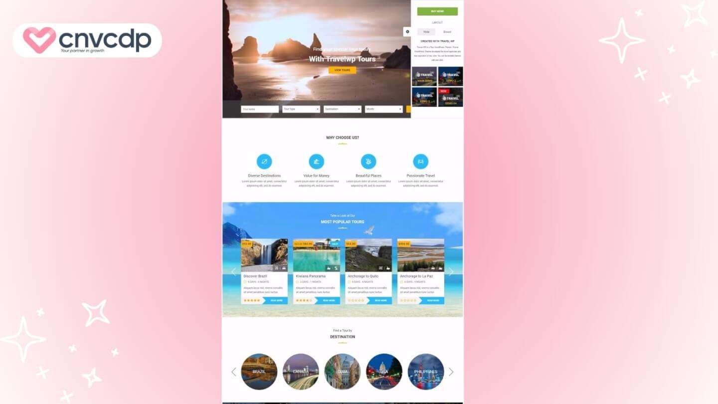 Mau Landing Page du lich Outbound