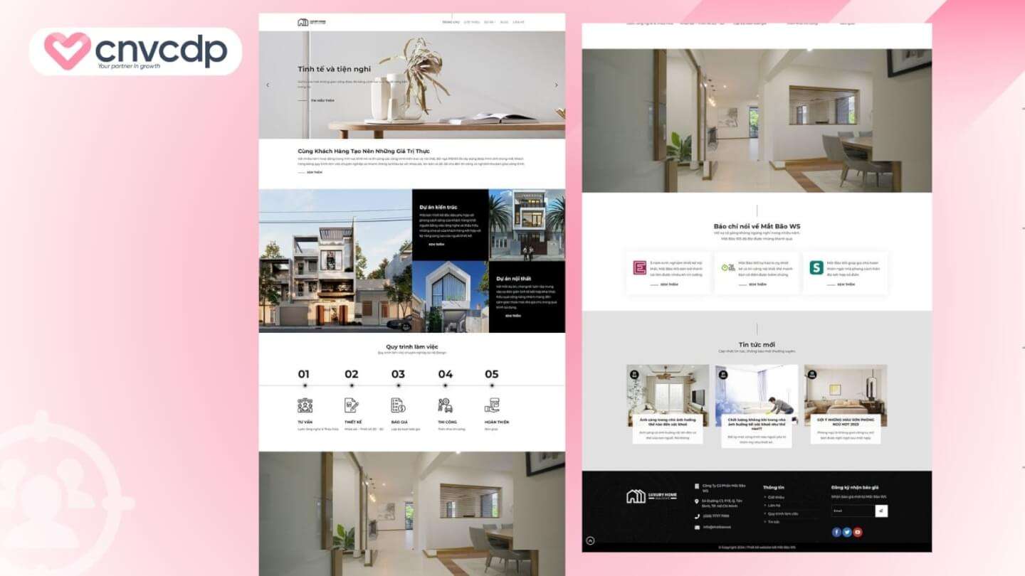 Tổng hợp mẫu Landing Page nội thất đẹp, thu hút khách tiềm năng hiệu quả 9 Mau Landing Page phong cach Hien dai Luxury