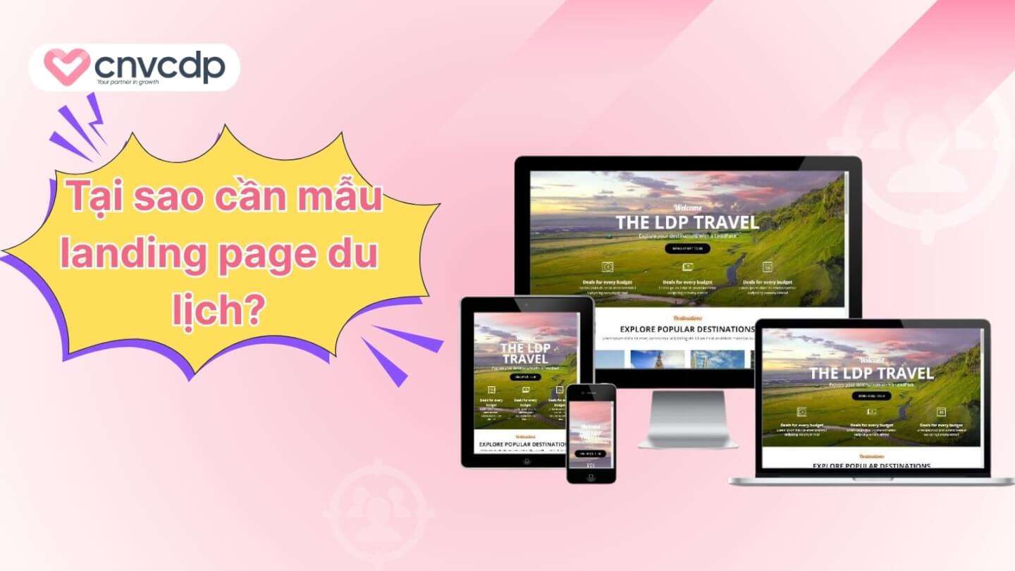 Tai sao can mau landing page du lich