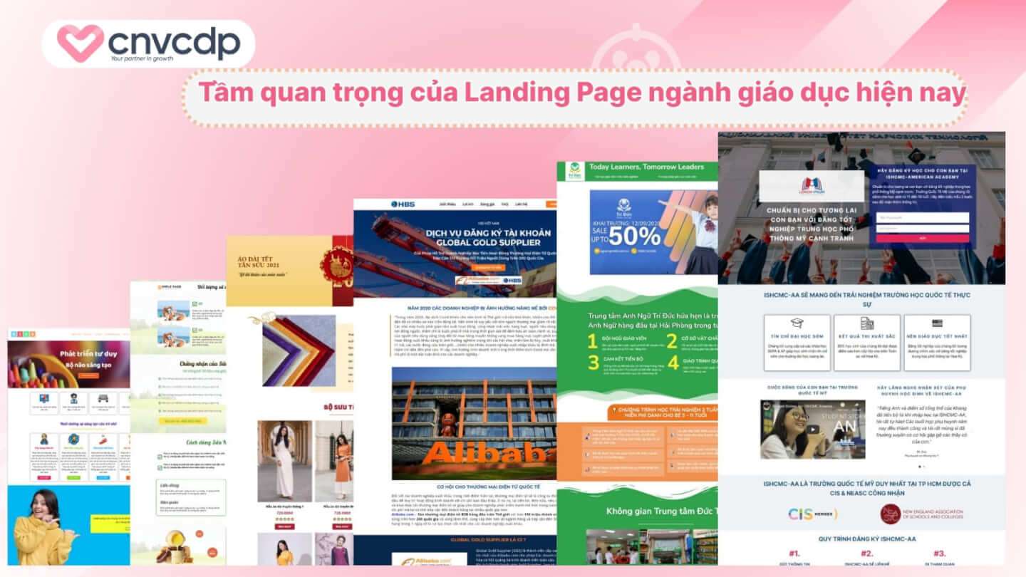 Mẫu Landing Page ngành giáo dục chuyên nghiệp giúp tăng chuyển đổi mạnh mẽ 3 Tam quan trong cua Landing Page nganh giao duc hien nay