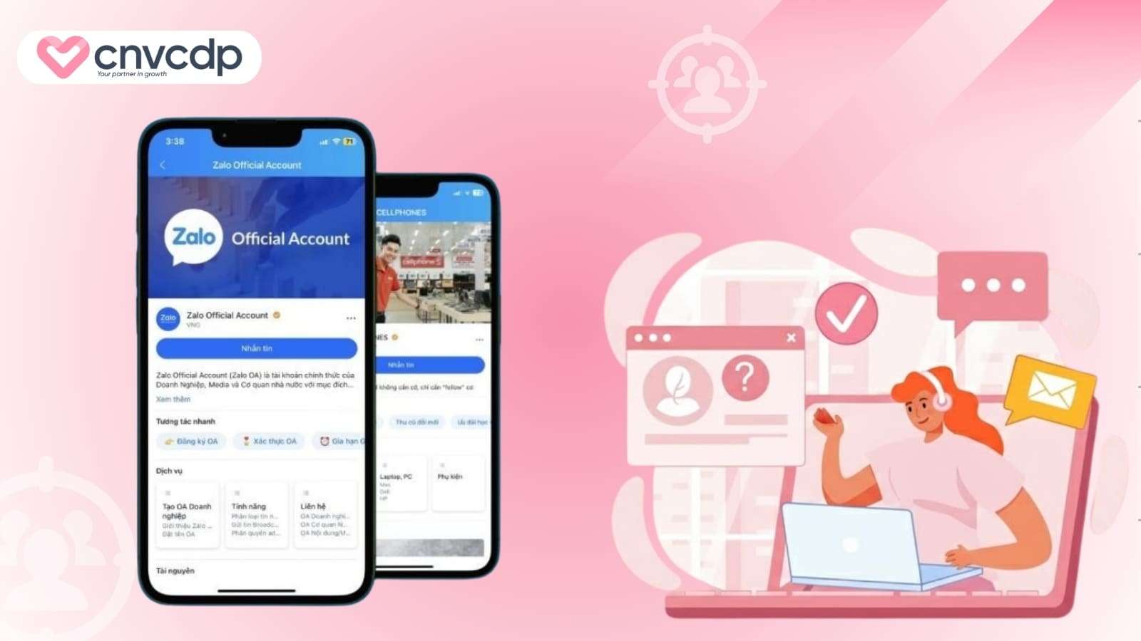 Xay dung Zalo OA chuan thuong hieu spa