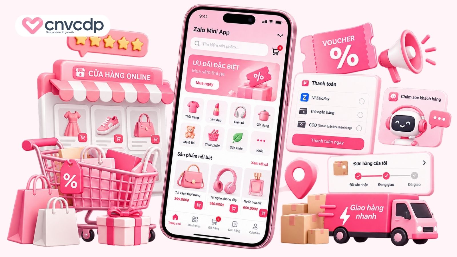 Zalo Mini App là gì? Cách tạo và các tính năng Mini App Zalo 3 Thương mại điện tử và bán lẻ