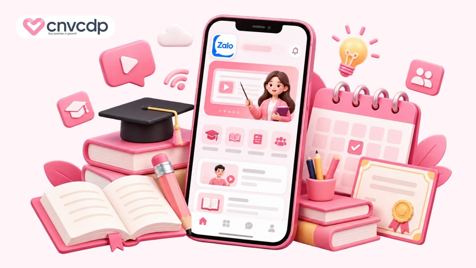 Zalo Mini App là gì? Cách tạo và các tính năng Mini App Zalo 4 Giáo dục và đào tạo