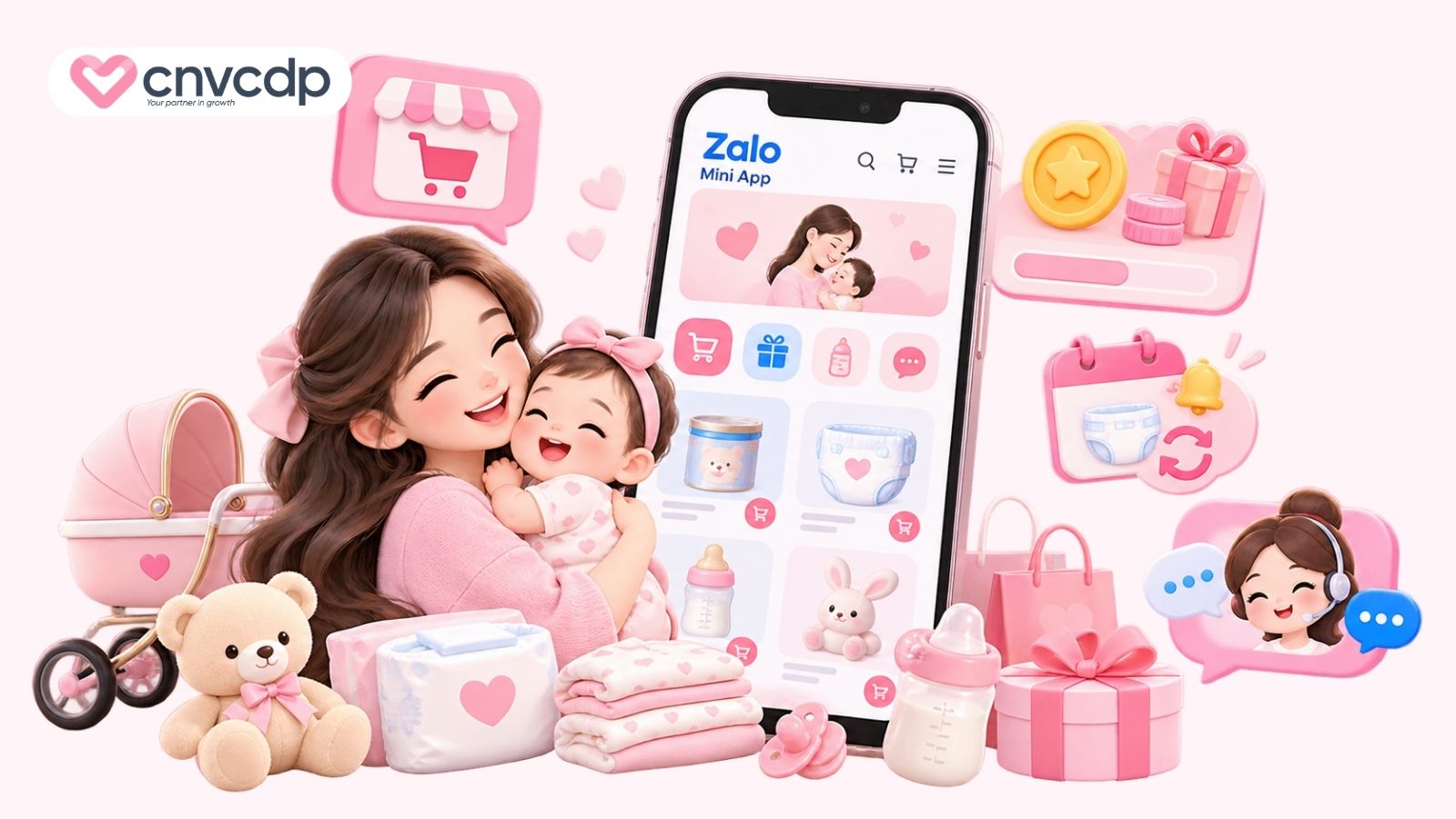 Zalo Mini App là gì? Cách tạo và các tính năng Mini App Zalo 5 Mẹ và bé