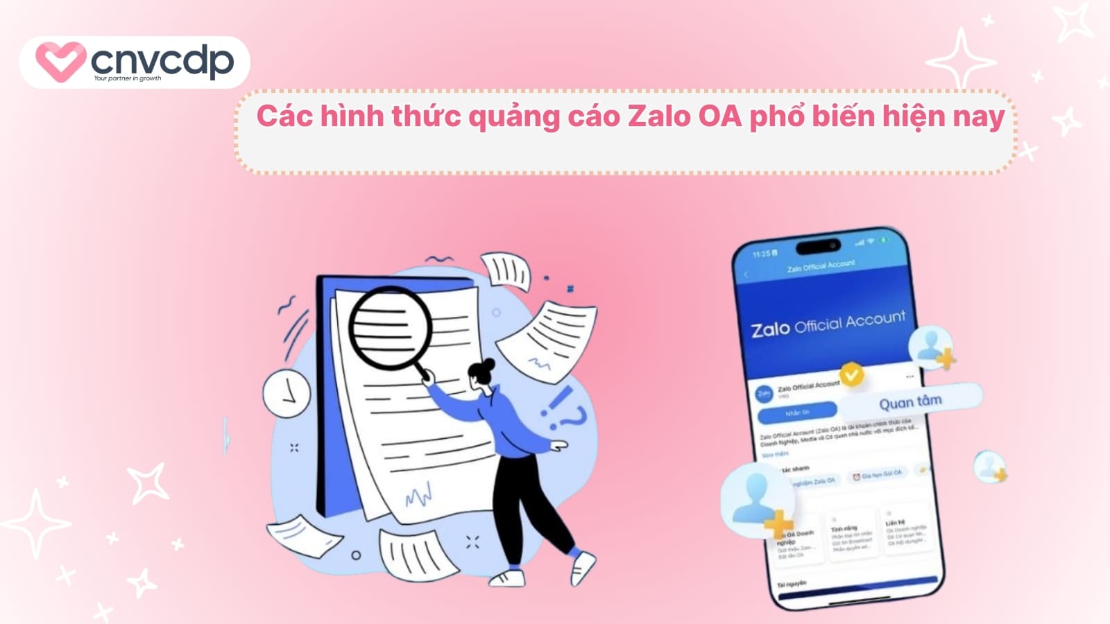 Cac hinh thuc quang cao Zalo OA pho bien hien nay