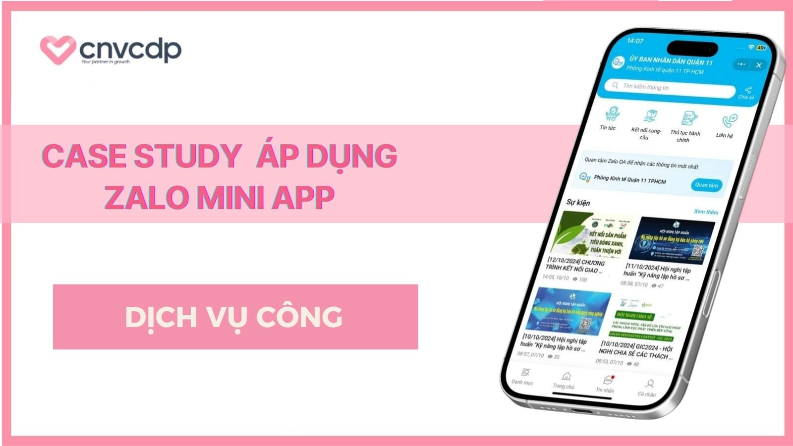 Case Study Thanh cong thuc te khi trien khai Zalo Mini App dich vu cong