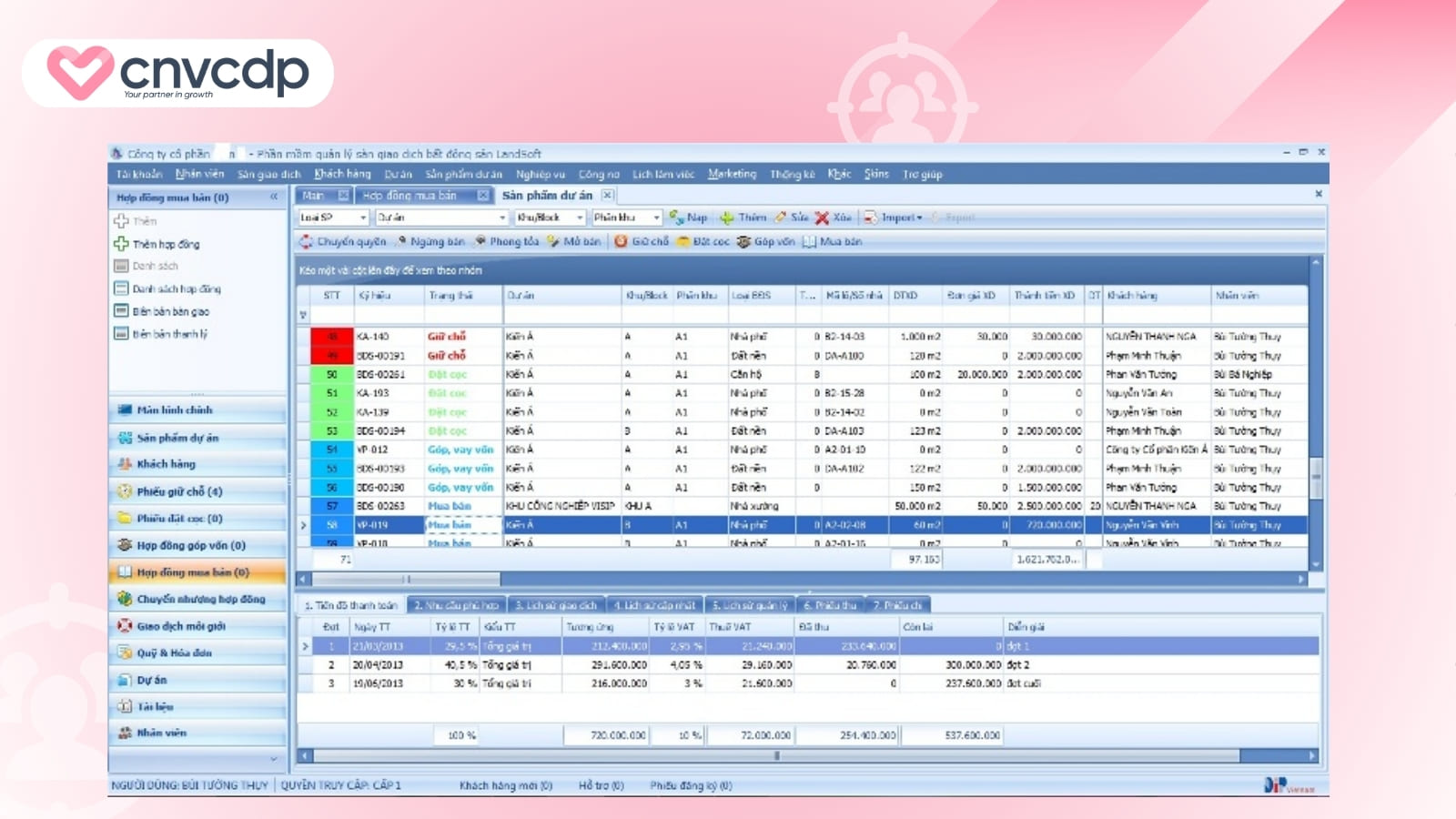 Landsoft CRM chuyen sau cho nganh bat dong san