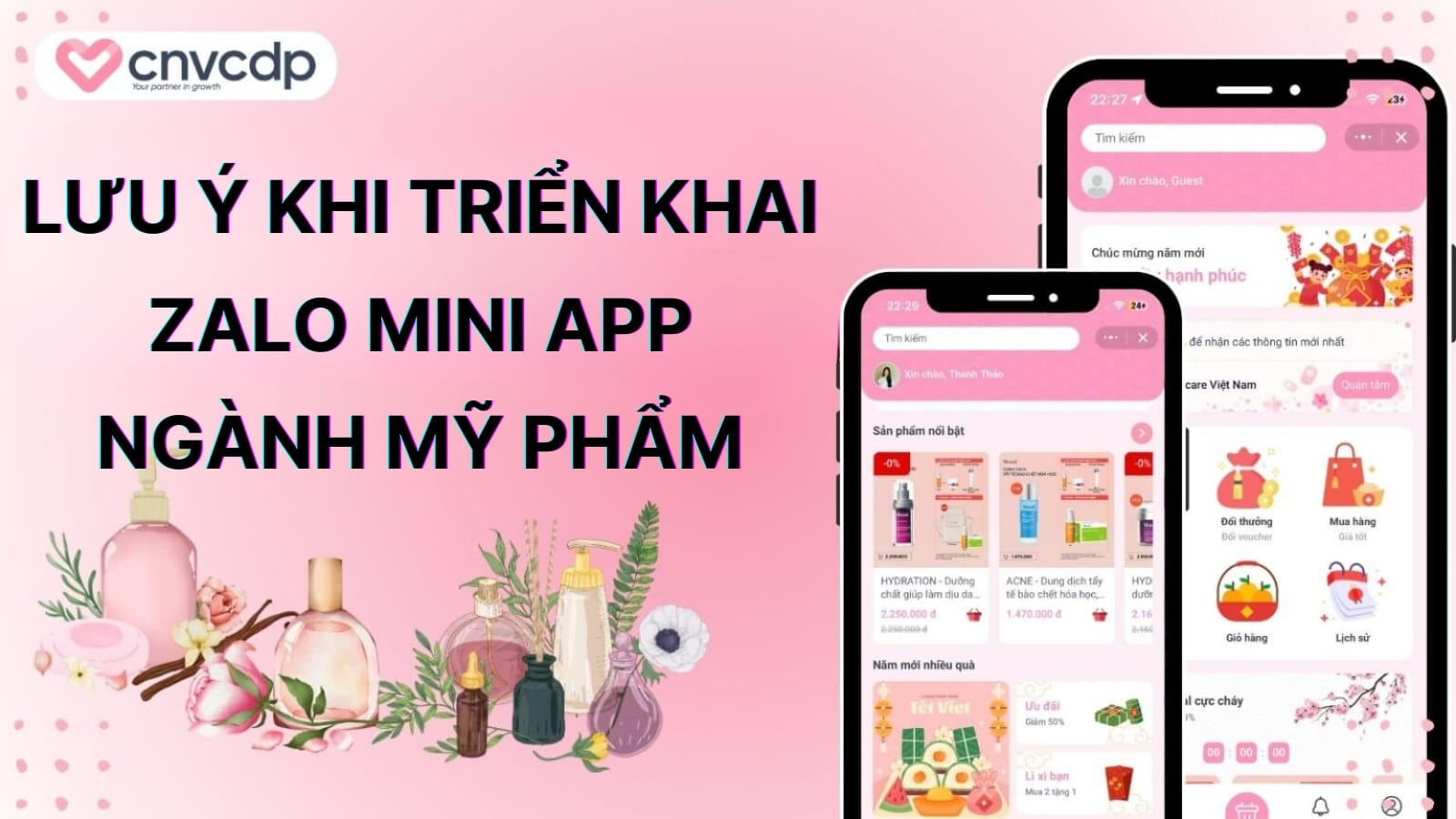 Nhung luu y khi trien khai Zalo Mini App nganh my pham