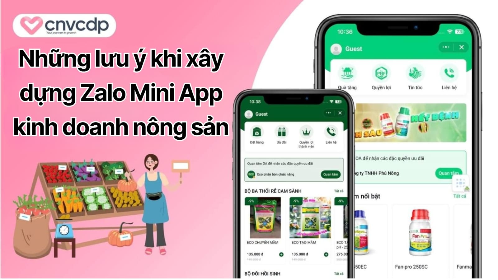 Nhung luu y khi xay dung Zalo Mini App kinh doanh nong san