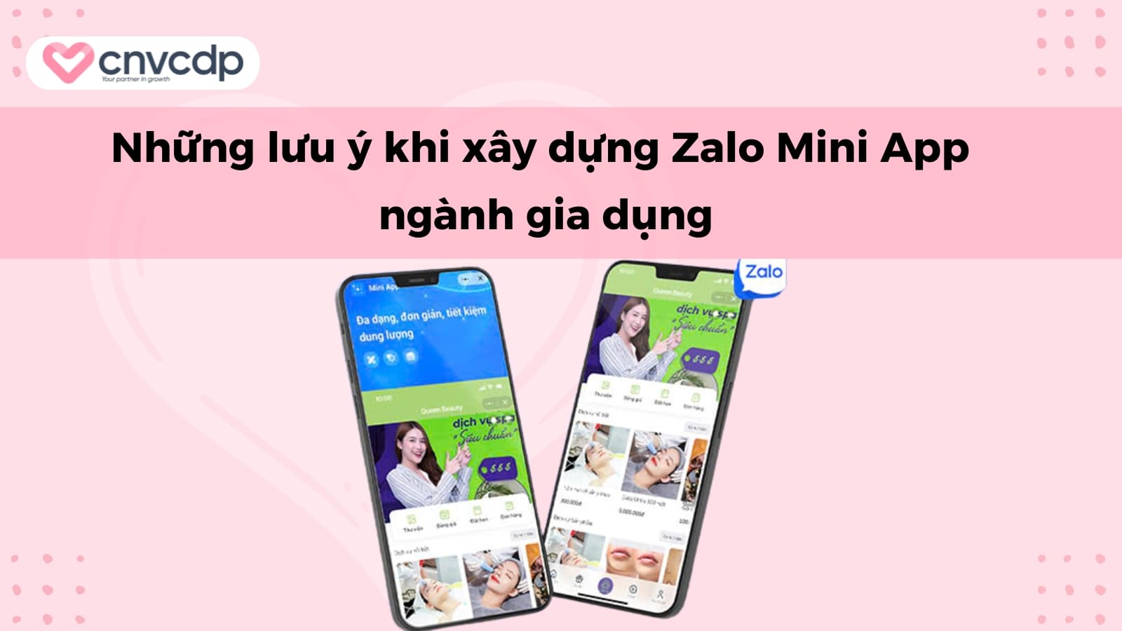 Nhung luu y khi xay dung Zalo Mini App nganh gia dung