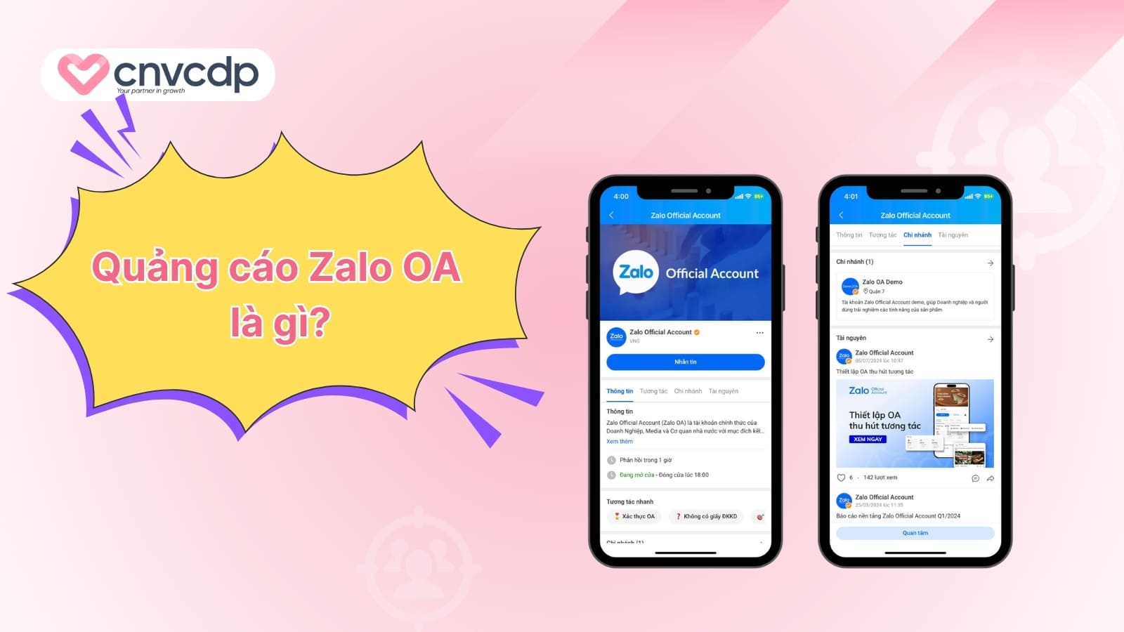 Quang cao Zalo OA la gi