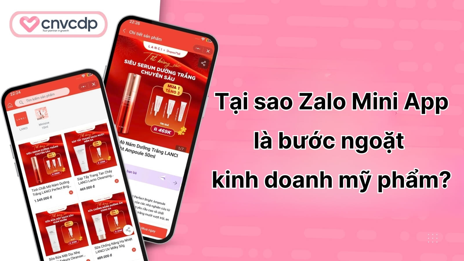 Tai sao Zalo Mini App la buoc ngoat khoi nghiep kinh doanh my pham