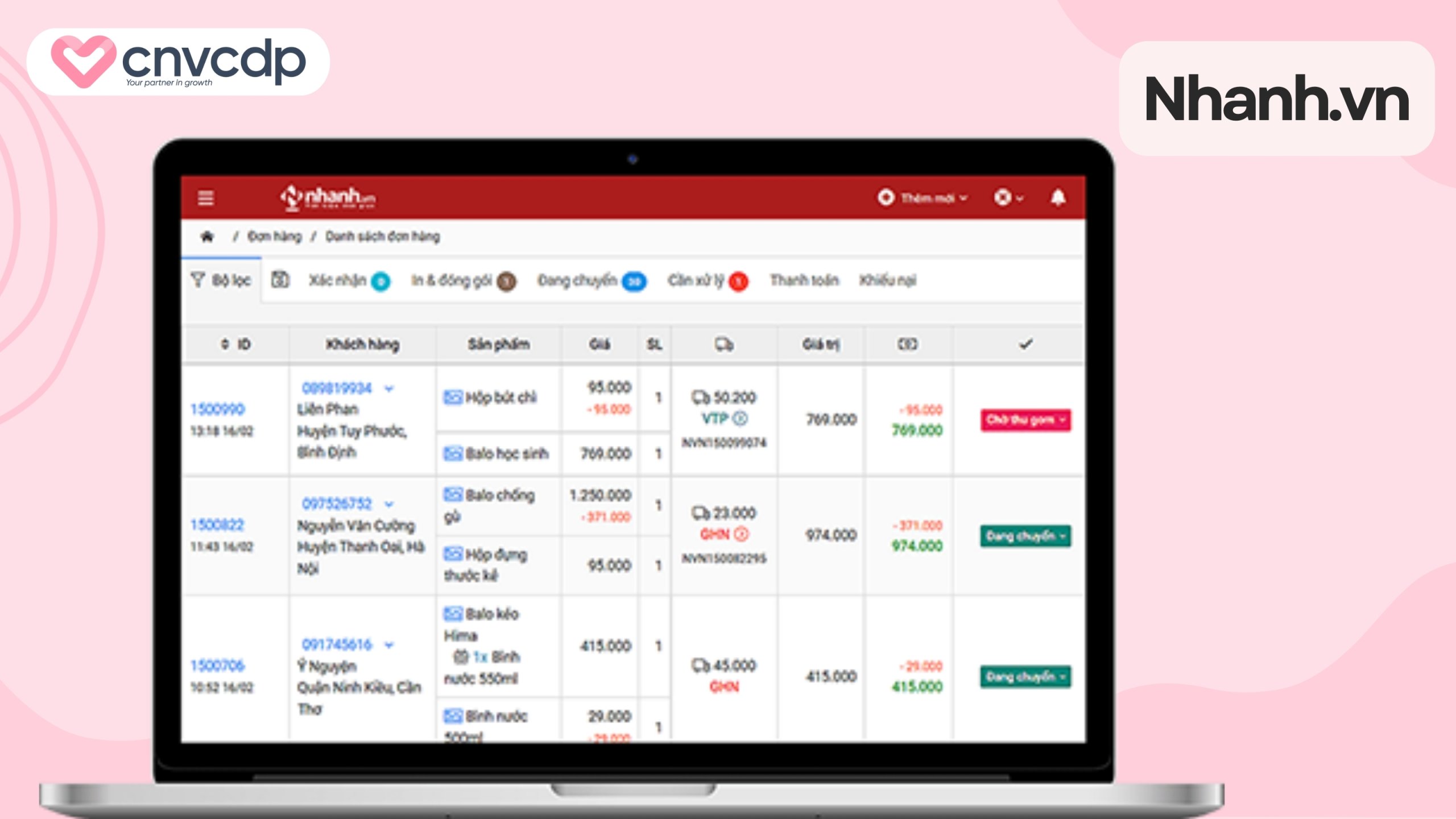 Tổng hợp 9 phần mềm quản lý đơn hàng hiệu quả nhất năm 2026 21 Phần mềm quản lý đơn hàng Nhanh.vn