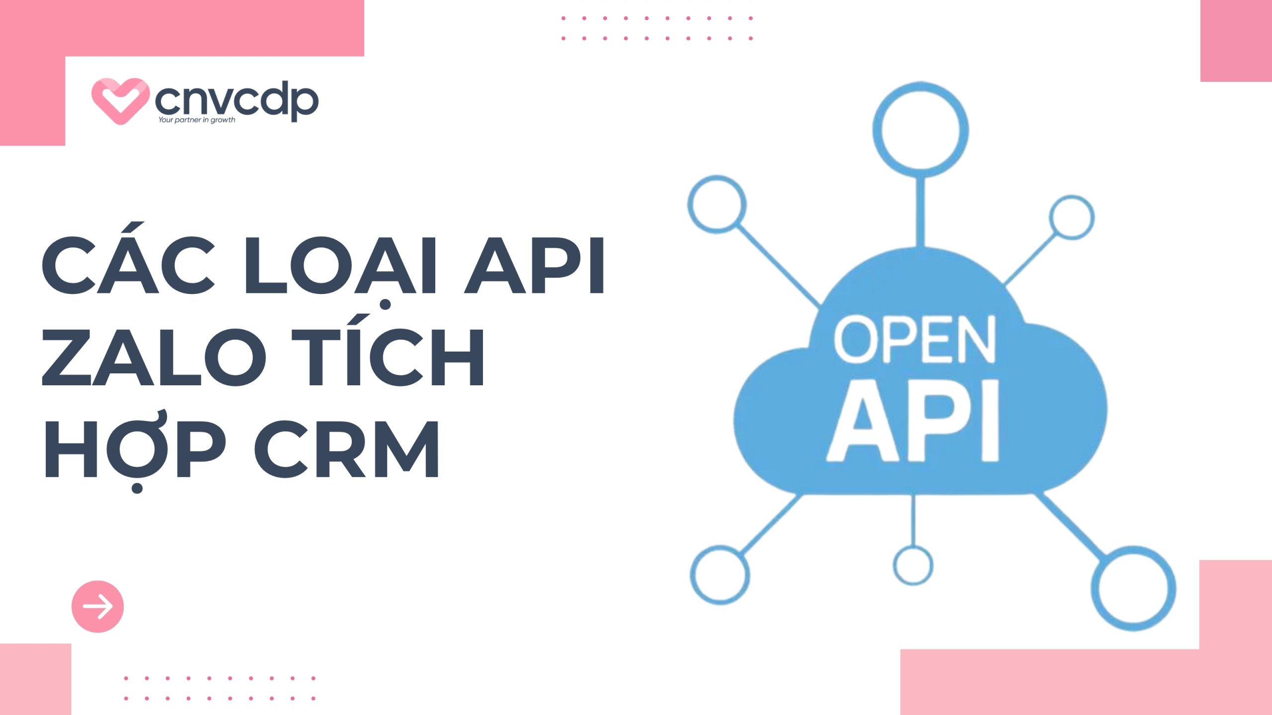 Cách sử dụng API Zalo để kết nối CRM tối ưu dữ liệu doanh nghiệp 4 Các loại API Zalo tích hợp CRM phổ biến hiện nay