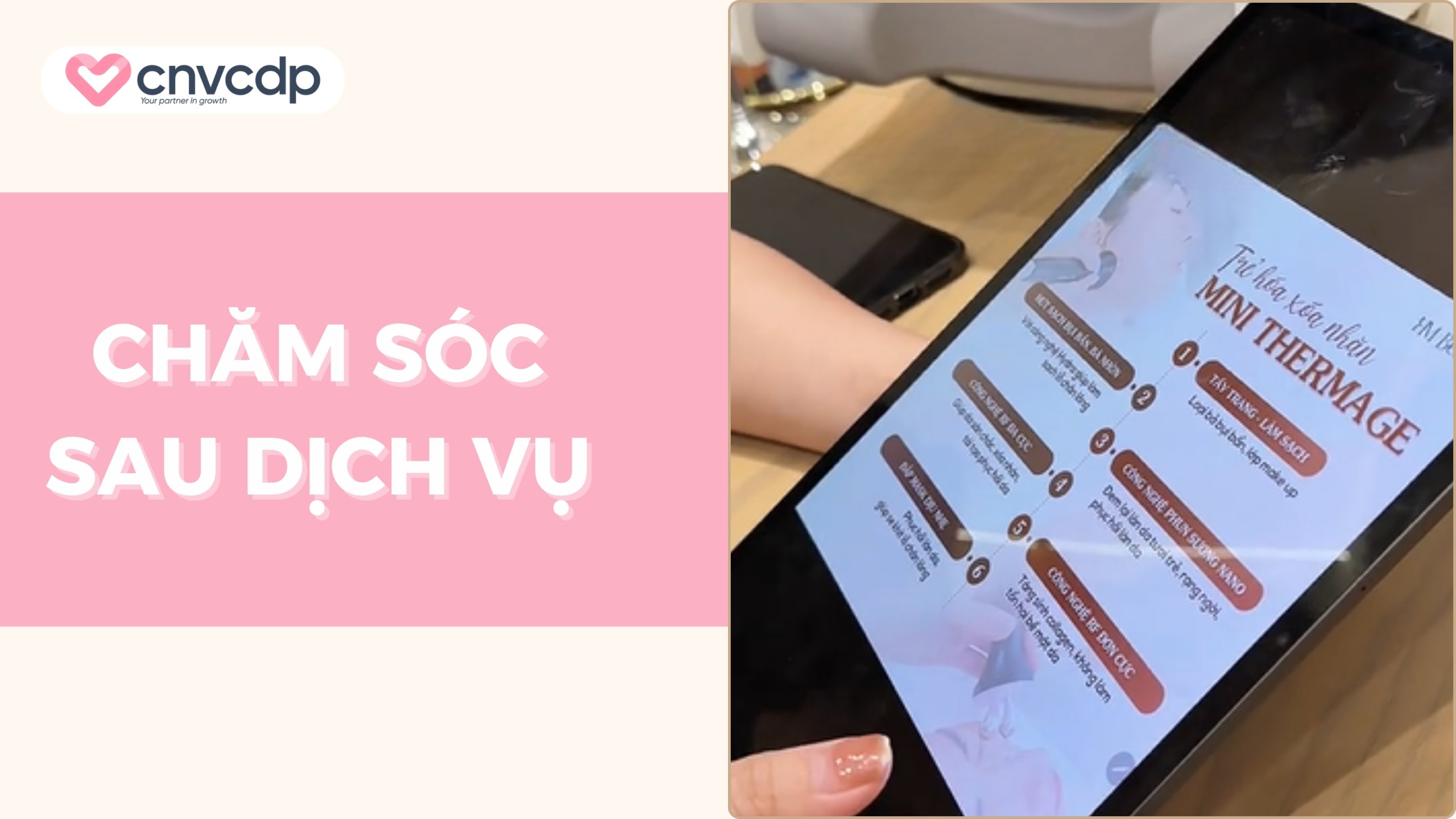 Bước 4: Chăm sóc sau dịch vụ