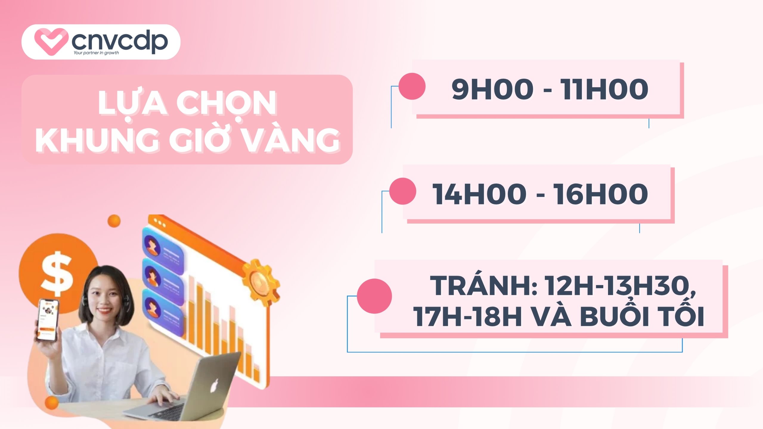 Lựa chọn khung giờ vàng