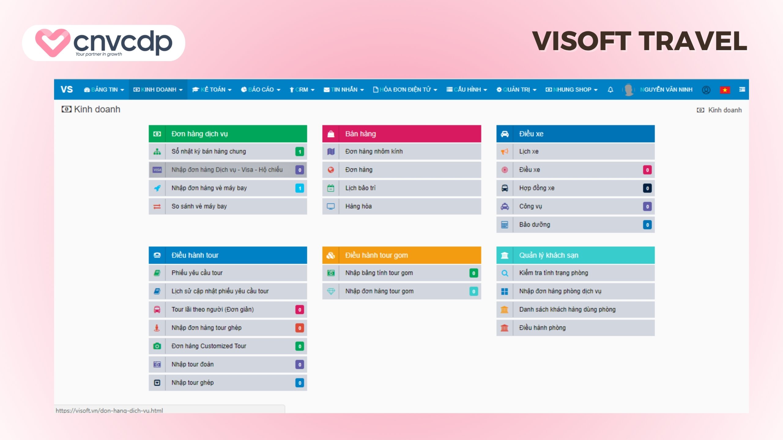 11+ Phần mềm CRM du lịch, lữ hành tốt nhất cho doanh nghiệp 12 ViSoft Travel
