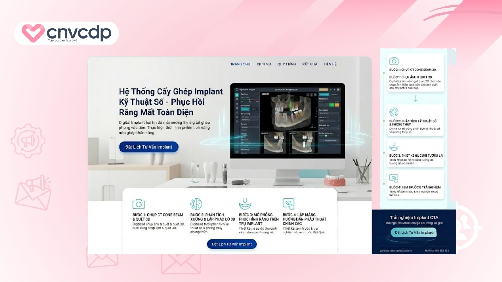 landing page thiet ke nu cuoi
