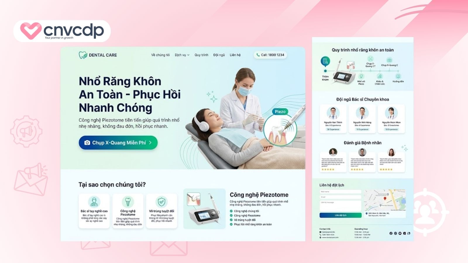 landing page nho rang khon