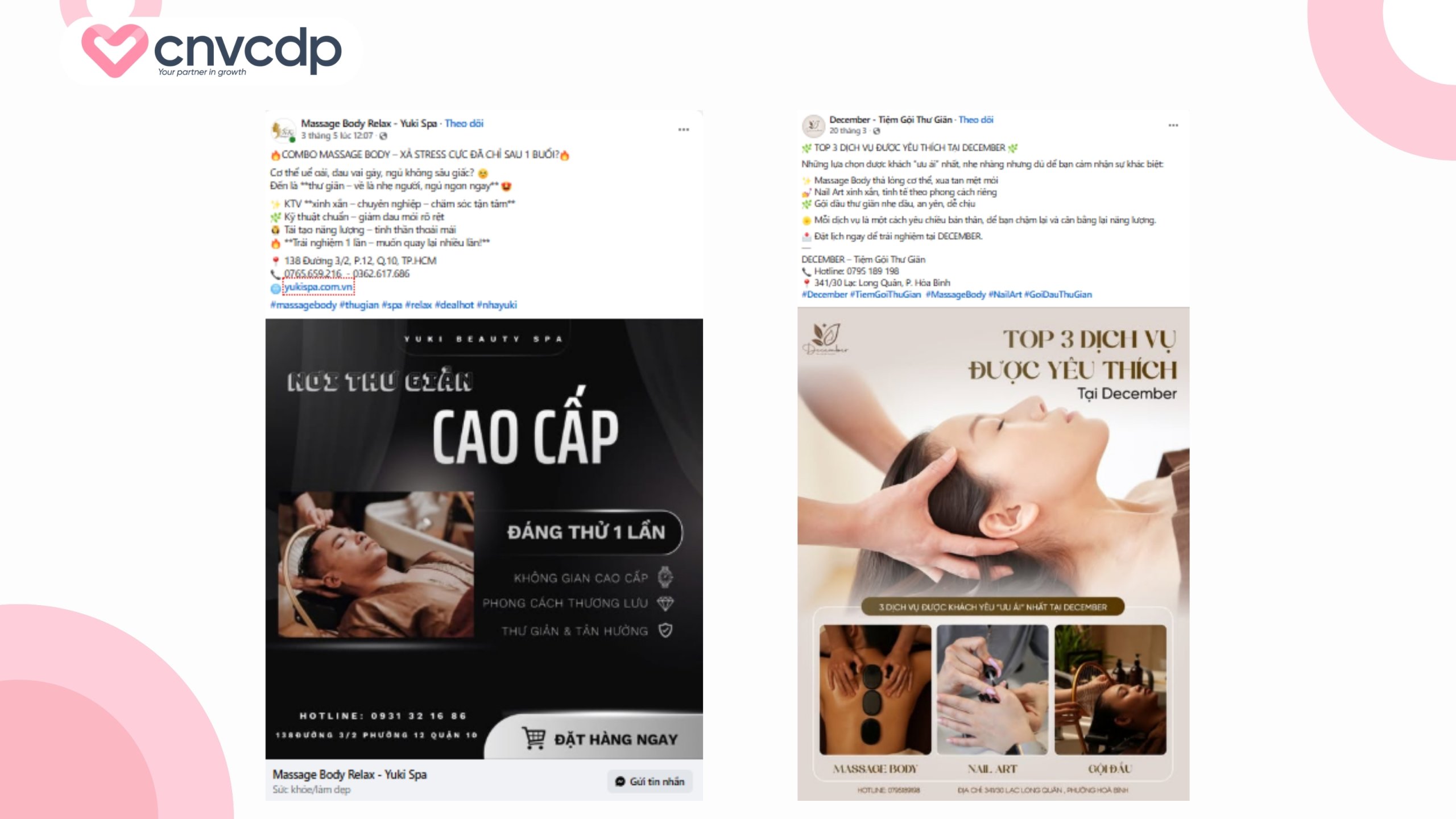 Content hay về massage và spa dưỡng sinh mẫu 1