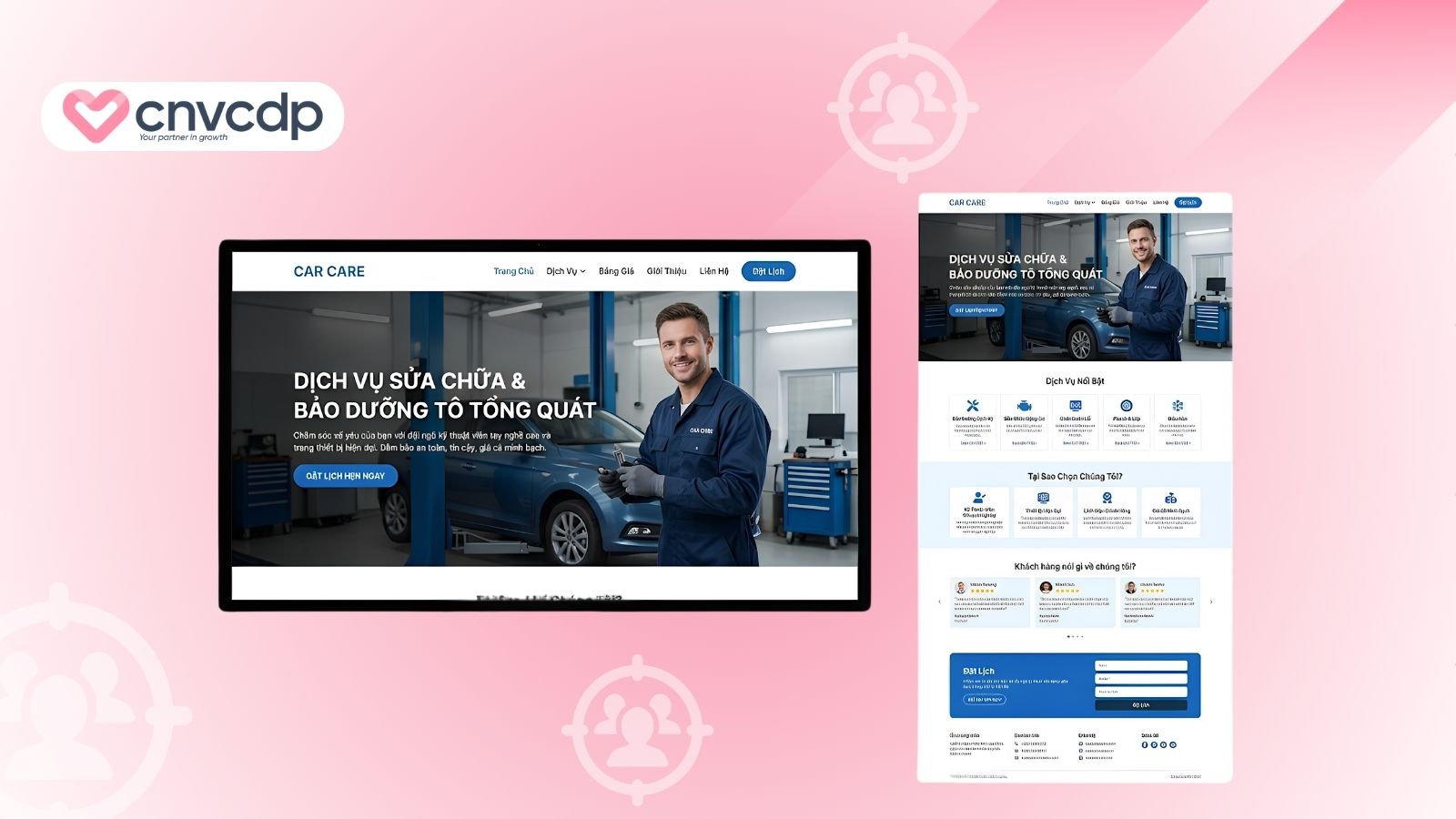 mau landing page dich vu sua chua