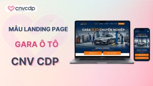 Mẫu Langding Page gara ô tô