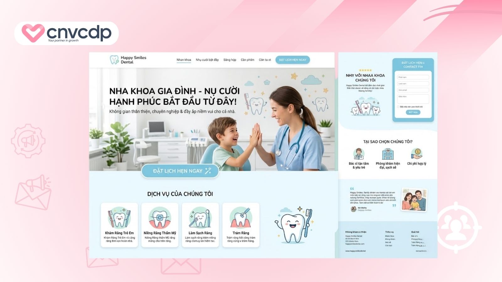 mau landing page