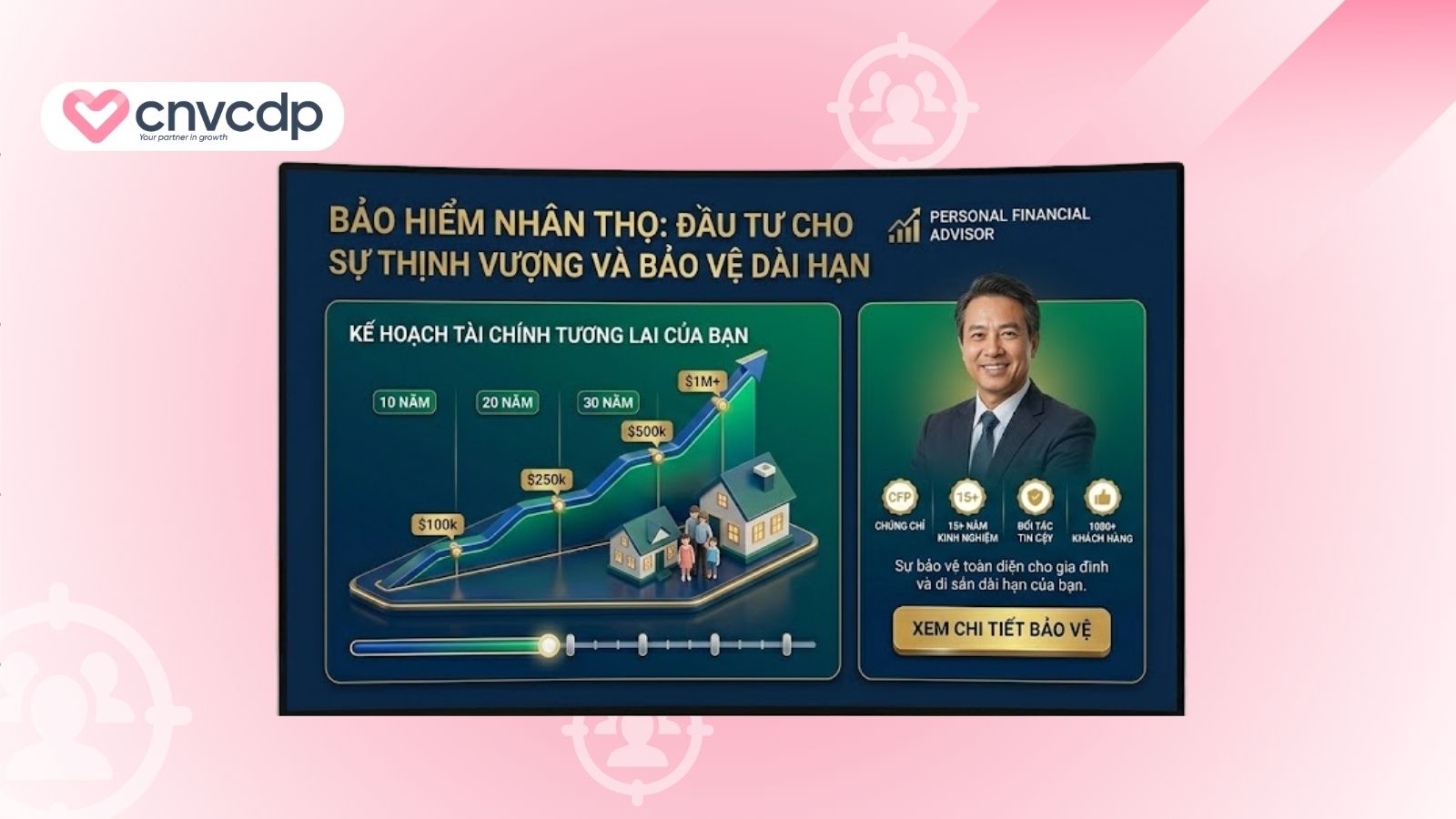giao dien landing page bao hiem nhan tho