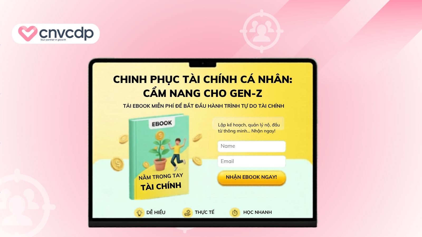 template landing page tai chinh ca nhan