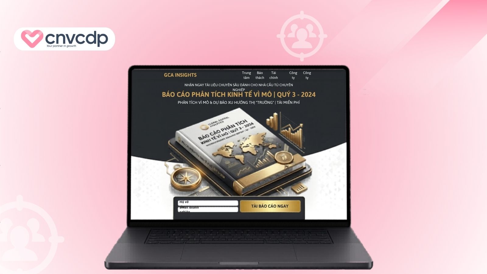 template landing page tang tai lieu