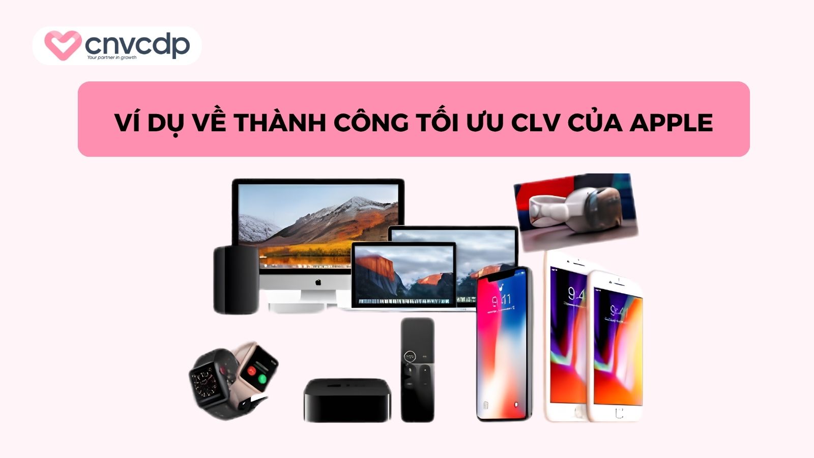 vi du ve thanh cong toi uu clv cua apple