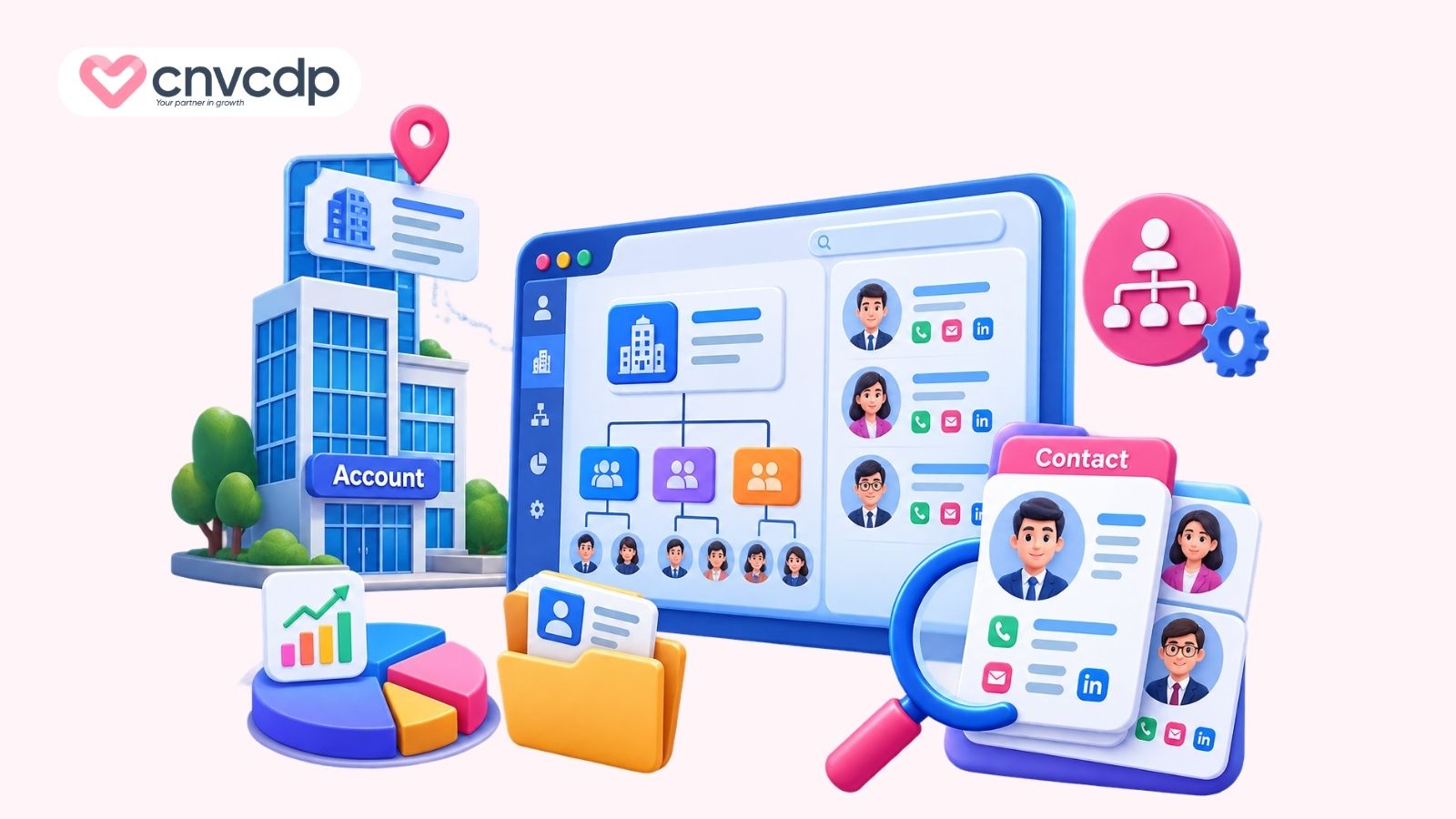Quản lý Account và Contact theo mô hình tổ chức khách hàng