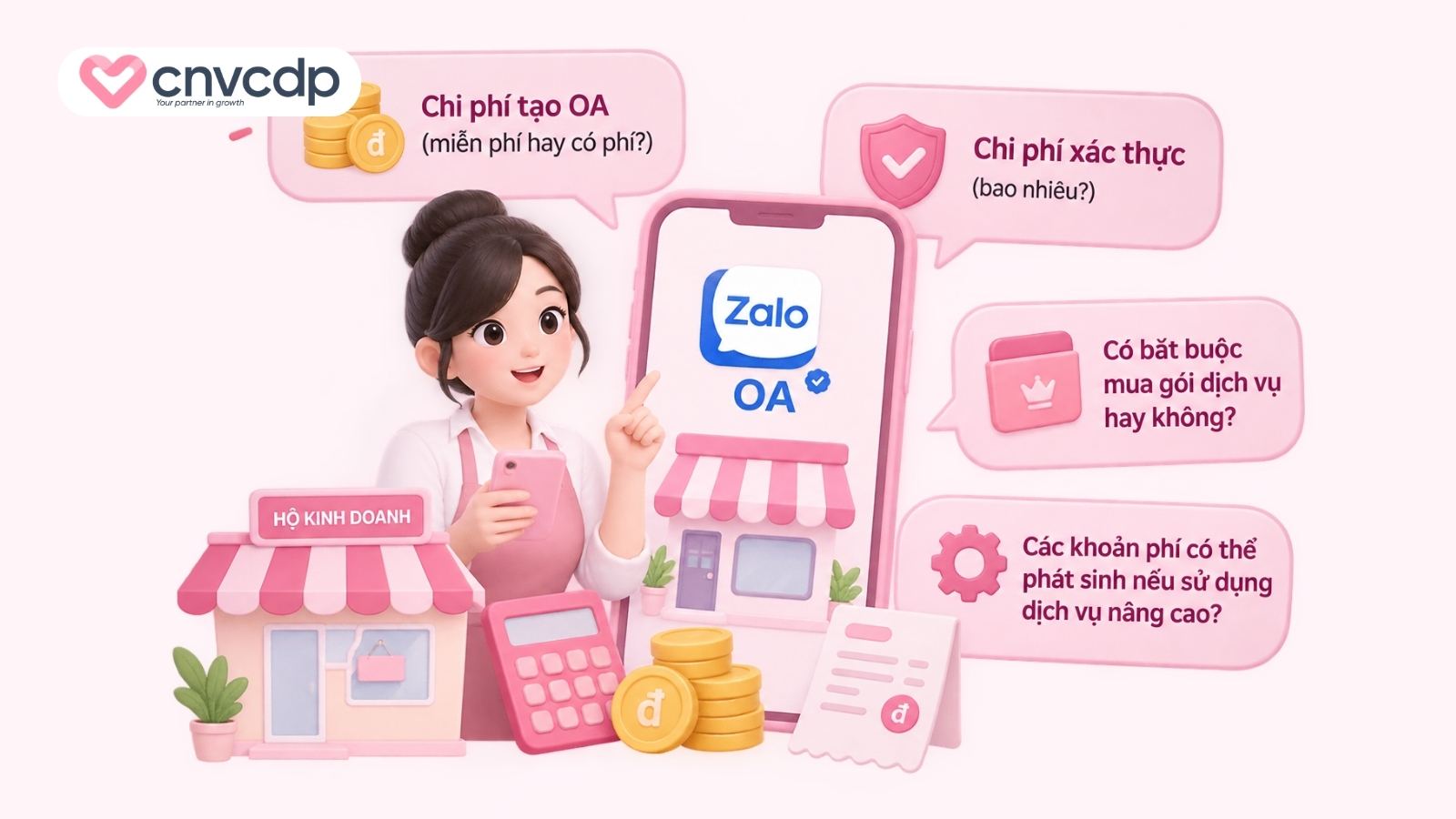 Đăng ký Zalo OA hộ kinh doanh có mất phí không
