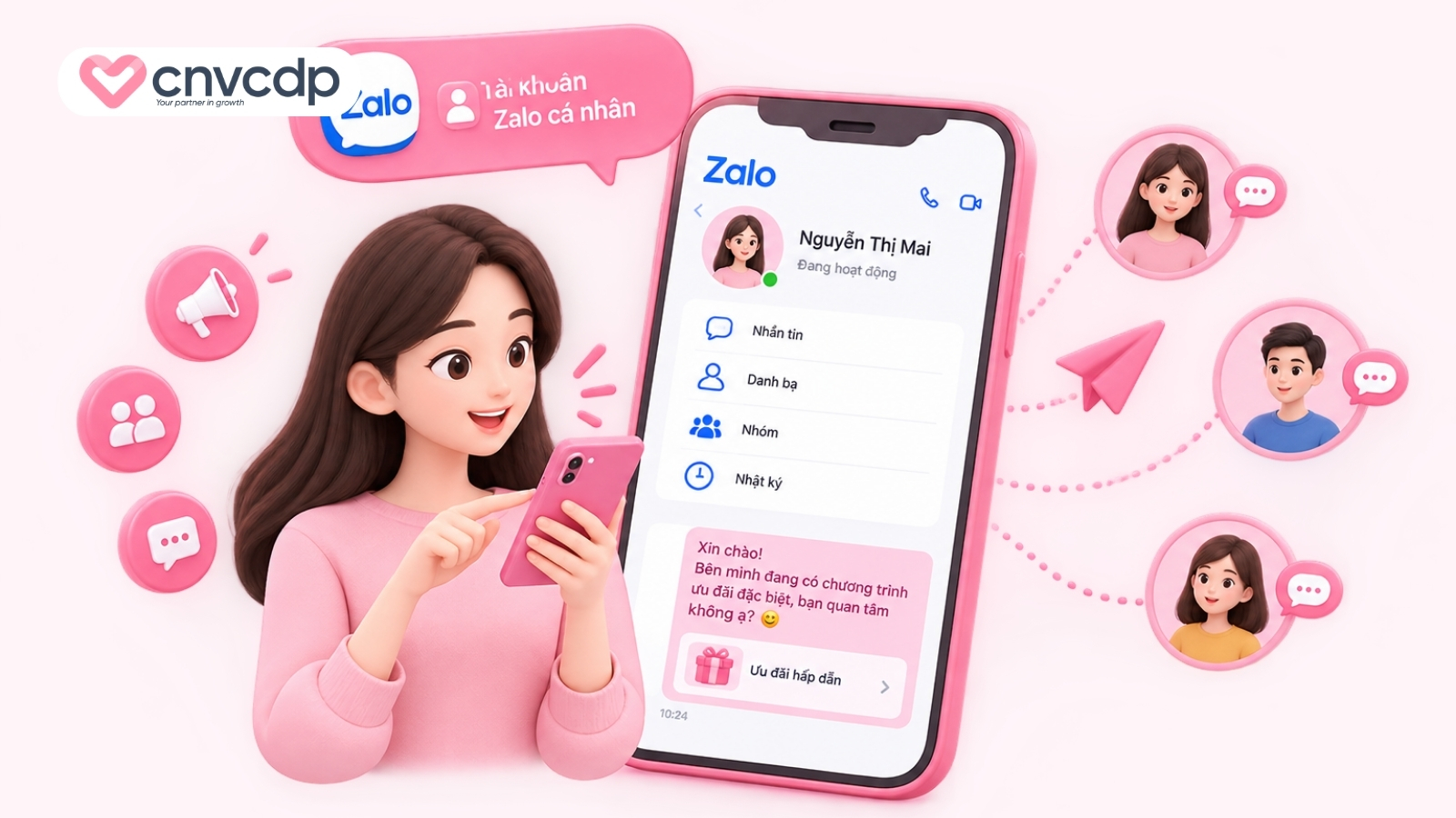 Tận dụng tài khoản Zalo cá nhân để tiếp cận khách hàng