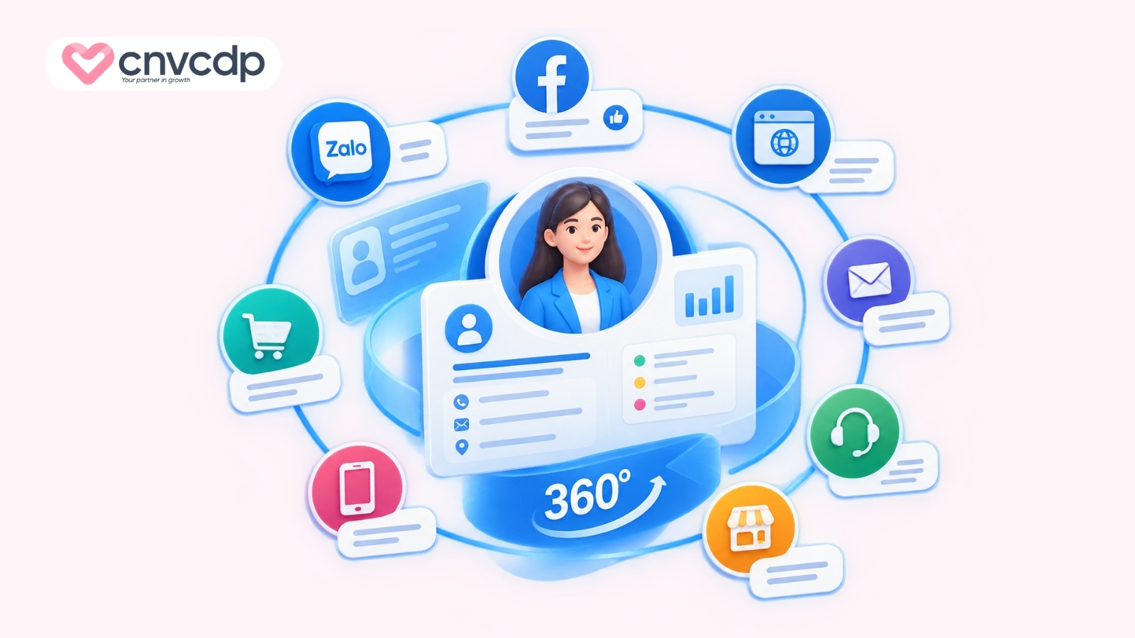 Nhận diện khách hàng và xây dựng hồ sơ 360°
