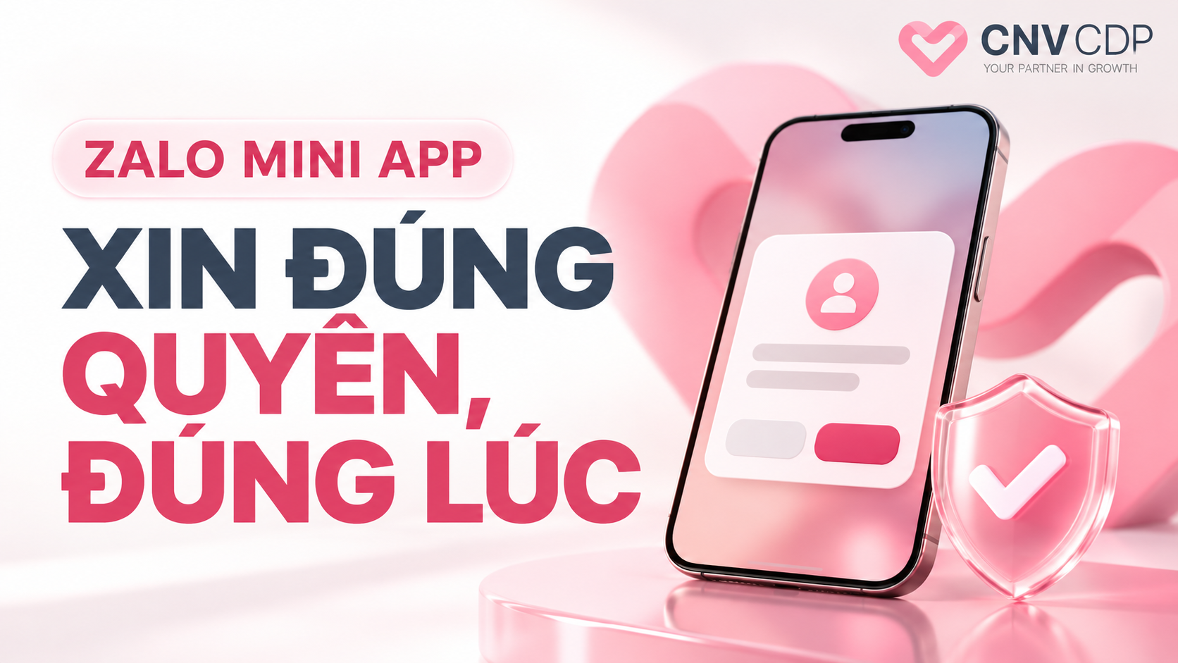 Ảnh bìa xin quyền trên Zalo Mini App