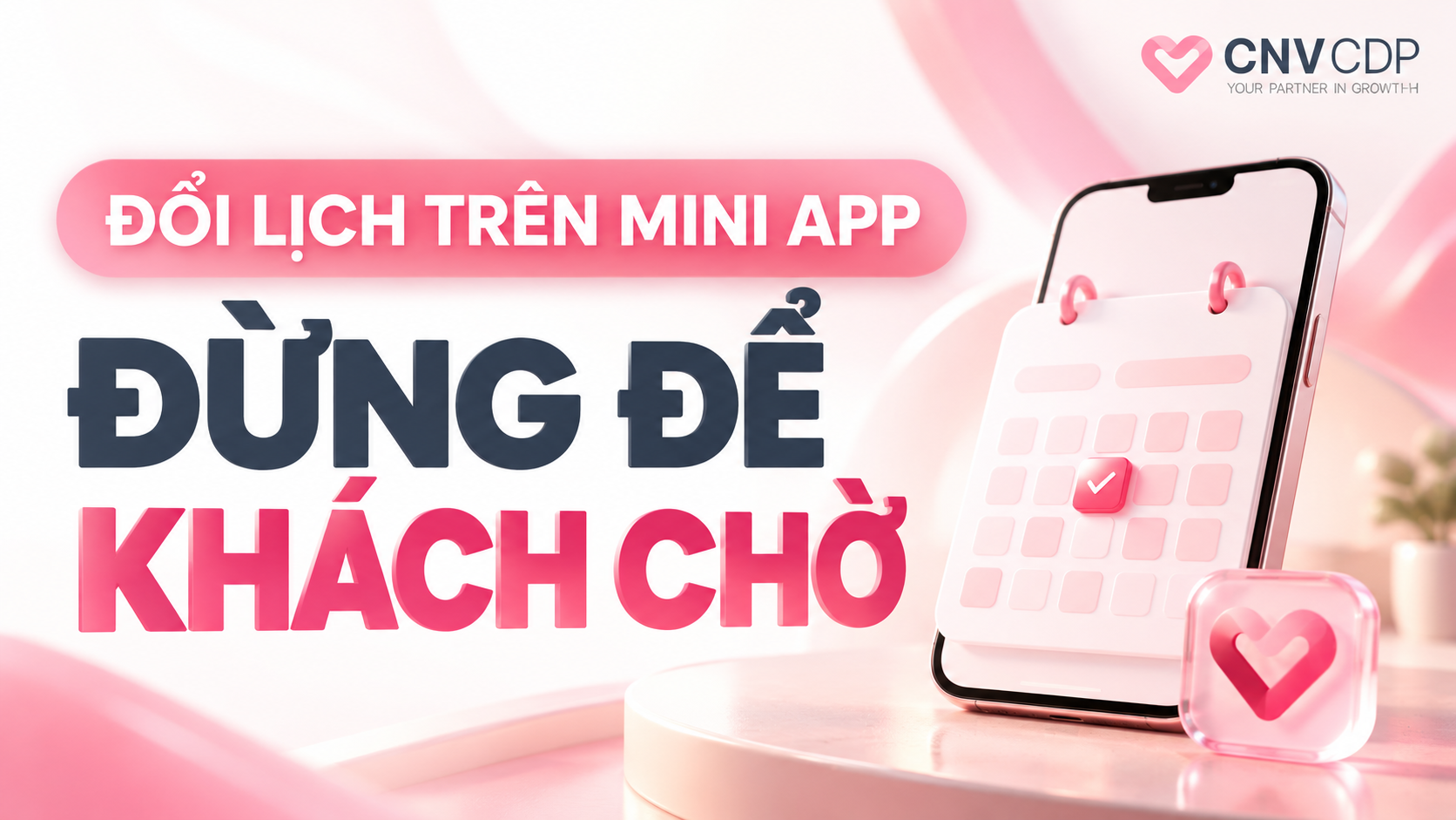 Ảnh bìa đổi lịch trên Zalo Mini App