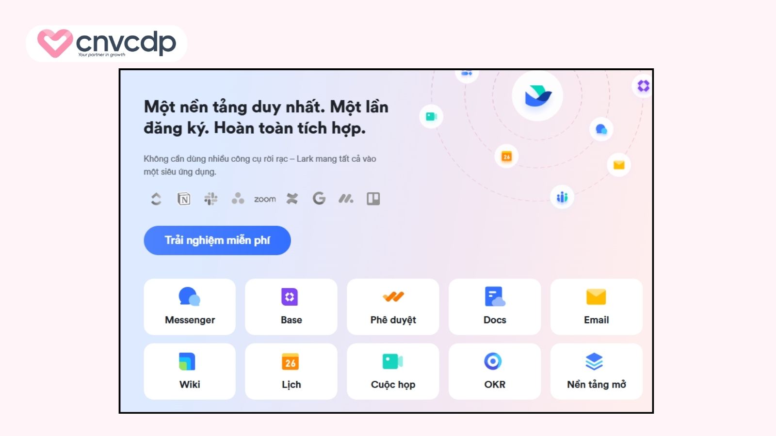 Top 10 phần mềm nhắc nhở công việc hiệu quả, dễ dùng 12 Lark cho nhóm phối hợp qua chat và lịch