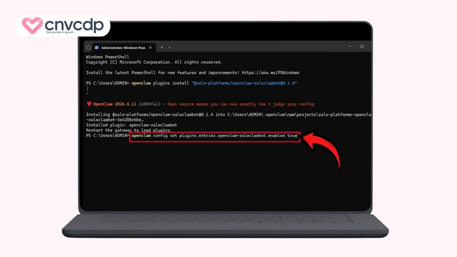 Bước 2: Kích hoạt plugin Zalo