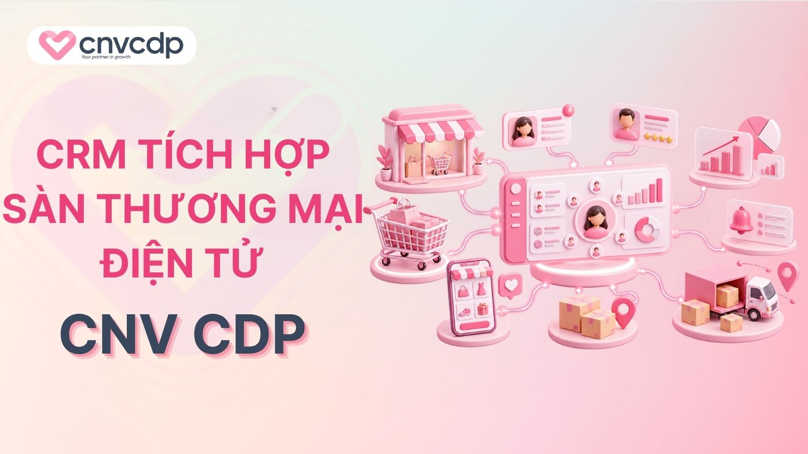 CRM tích hợp sàn thương mại điện tử
